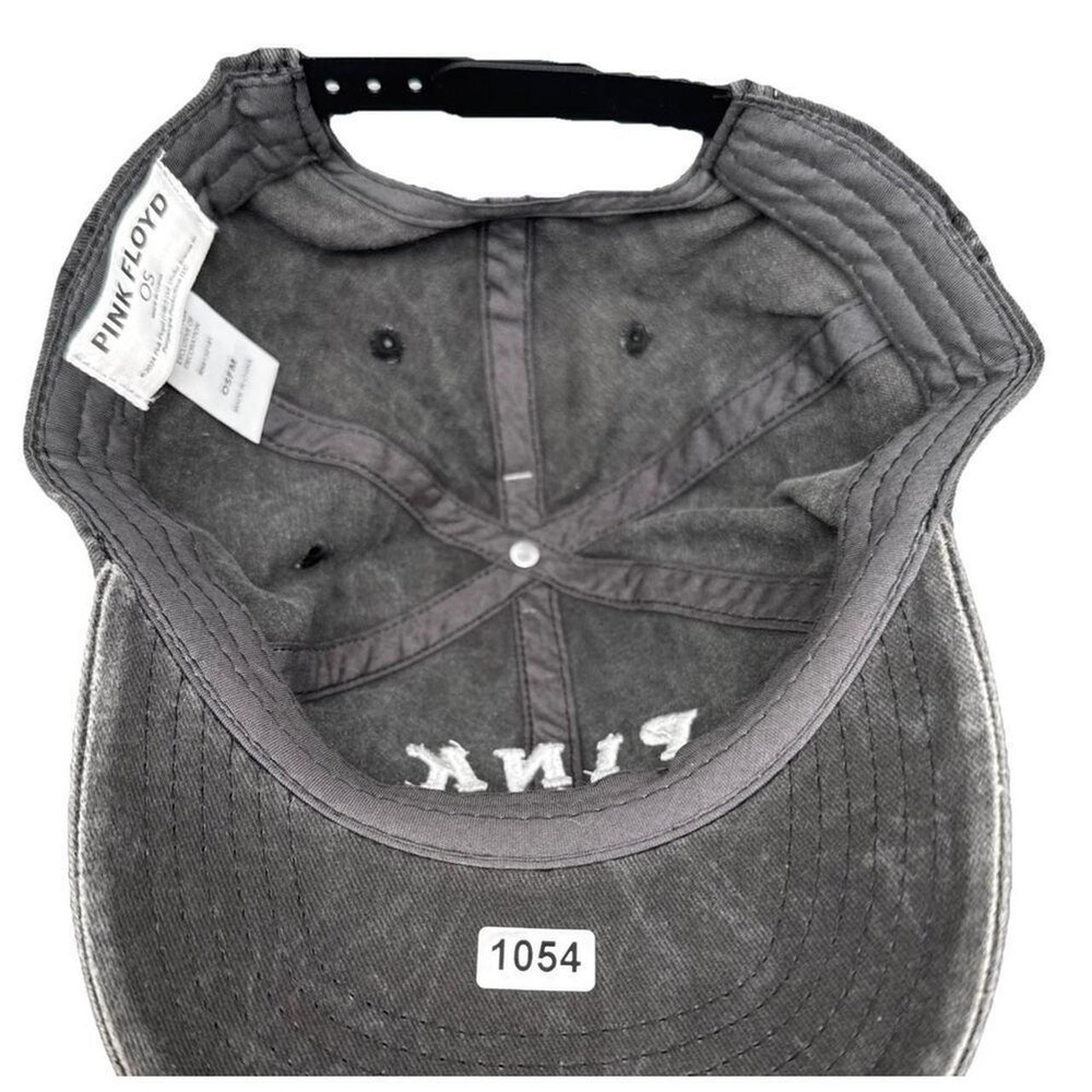 Pink Floyd Acid Wash Charcoal Gray Snapback Hat Men OSFM Graphic Band Cap - Picture 5 of 5